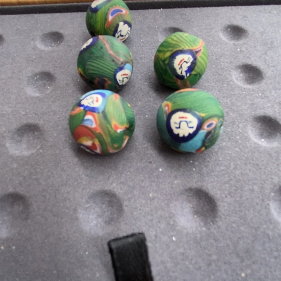 琉璃颈饰西亚人脸单珠一颗 085