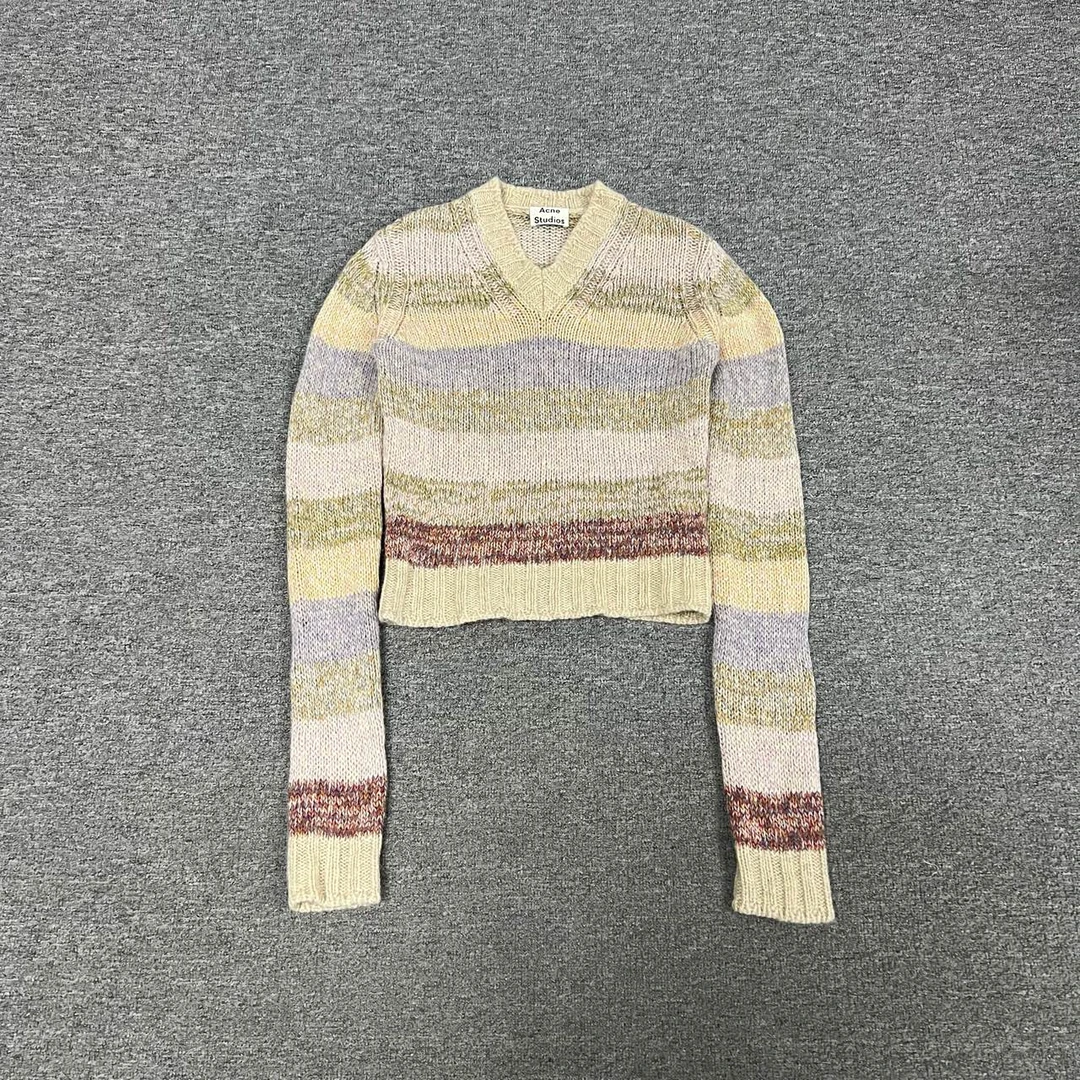 99新 Alexander McQueen/亚历山大·麦昆 acne 条纹毛衣