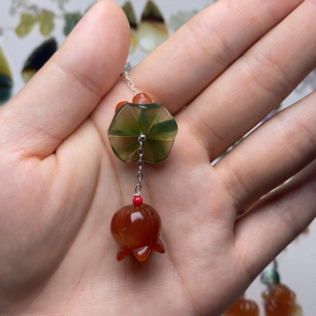 只***想蛇纹石玉未镶嵌耳饰/颈饰