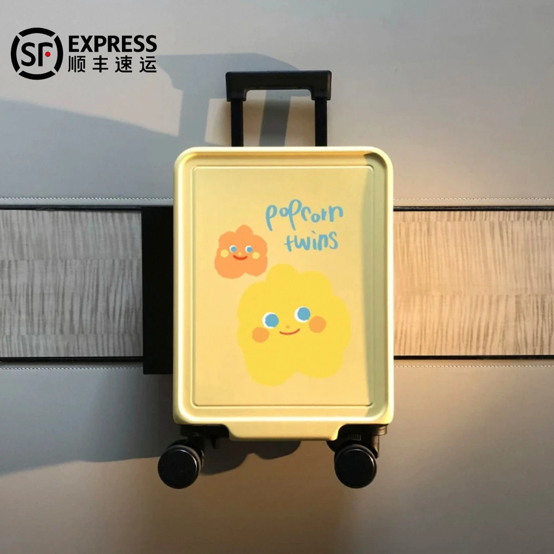 可爱行李箱女20寸轻便登机箱儿童小型拉杆箱高颜值学生密码旅行箱