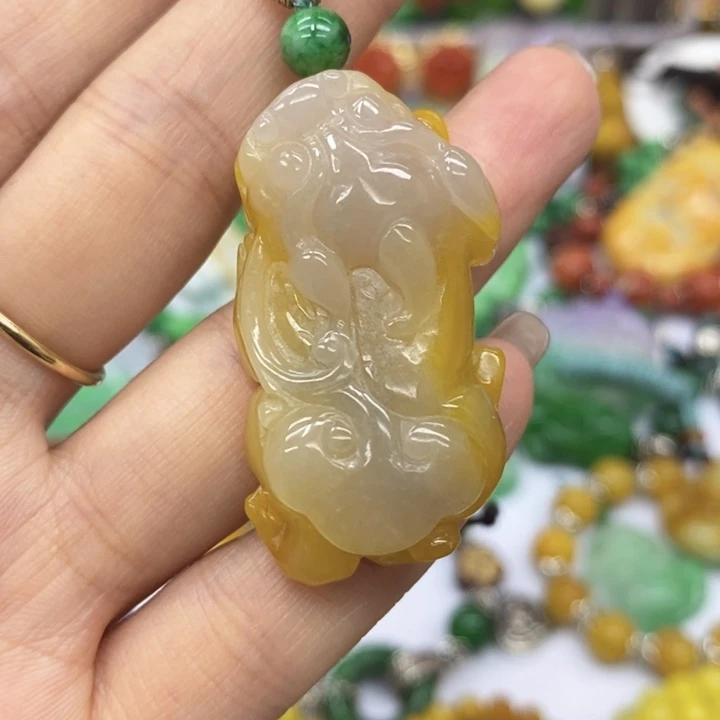 翡翠未镶嵌颈饰项链5