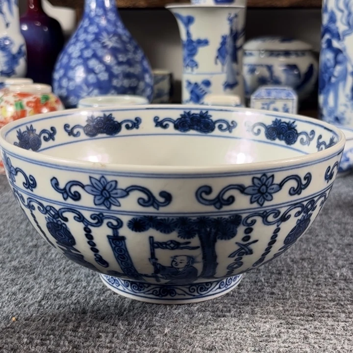 不***茶摆件一个青花的小碗碗
