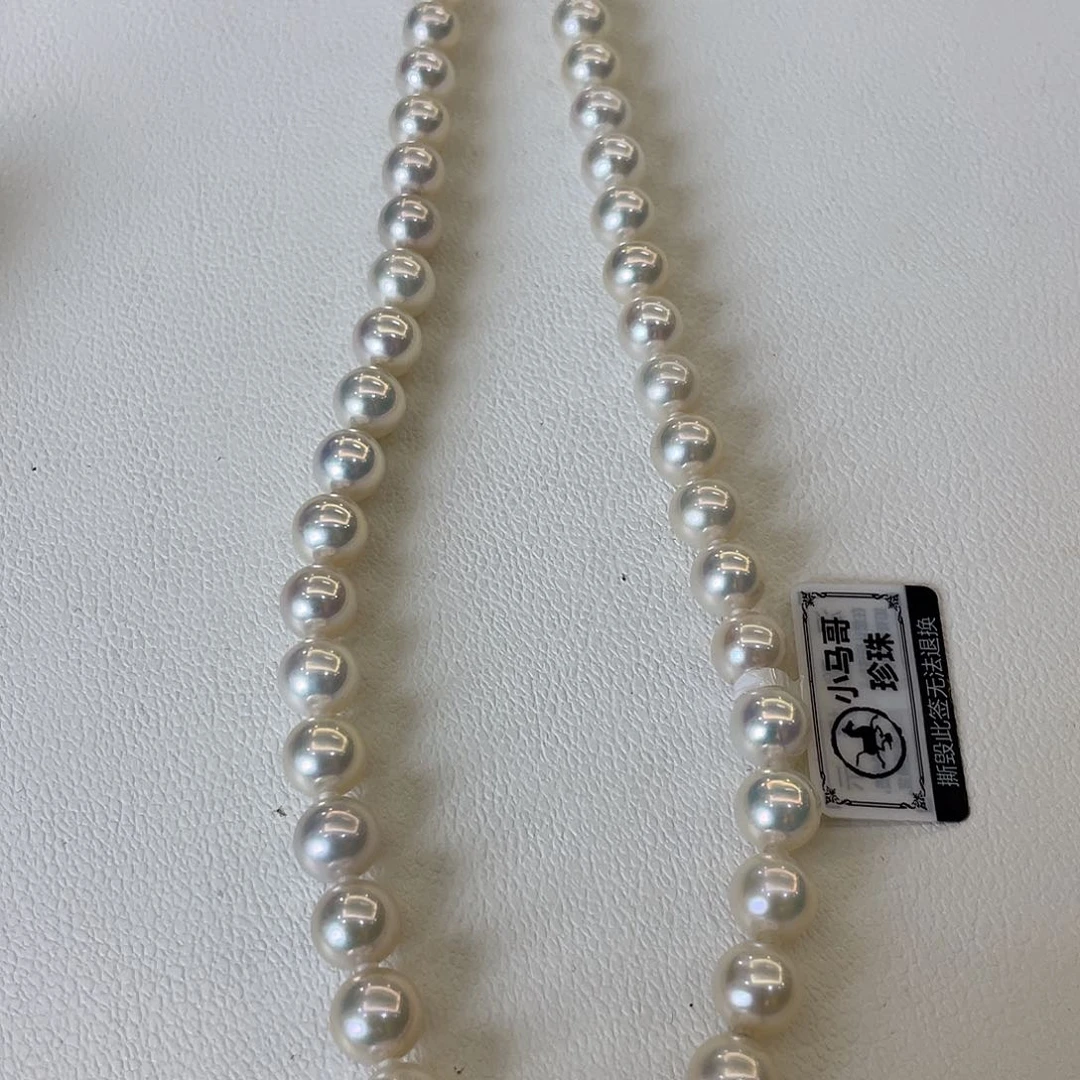 淡水珍珠银S925镶嵌项链蜜****.