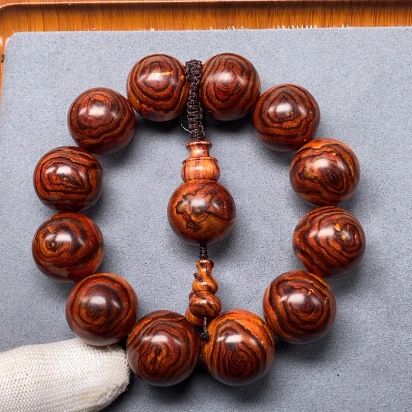 【闪购商品】黄花梨/降香黄檀手串/手链用****6海黄2.0蜘蛛纹