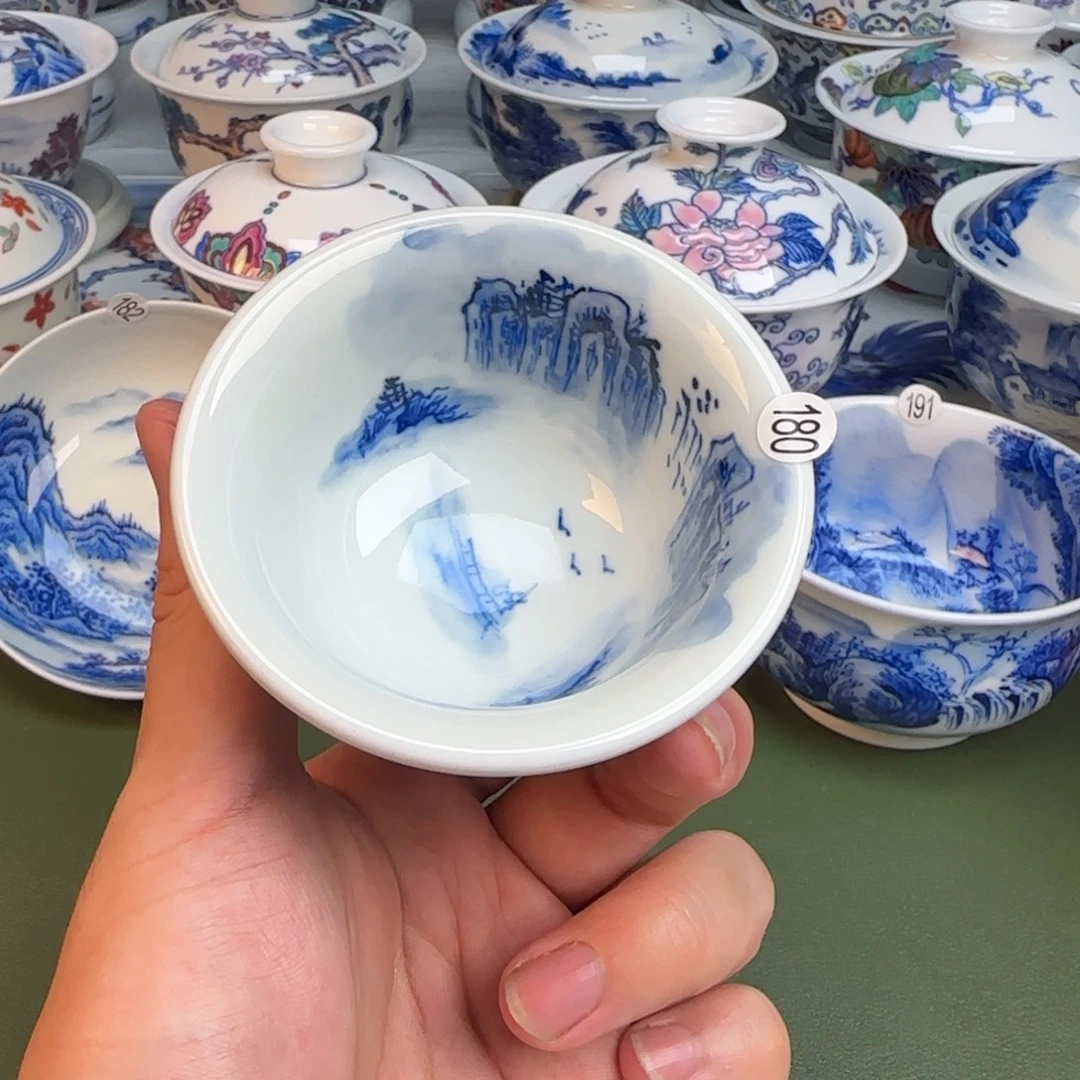 彦祖纯手工手绘茶具180
