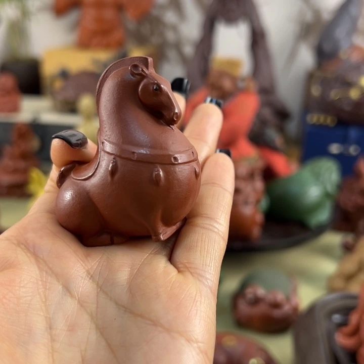 紫砂茶宠紫砂唐马