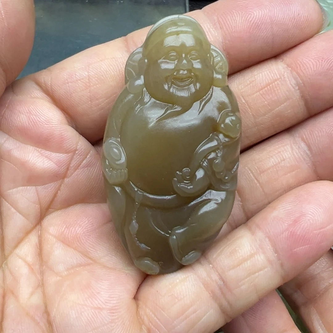 和田玉（糖玉）未镶嵌吊坠(不含链)