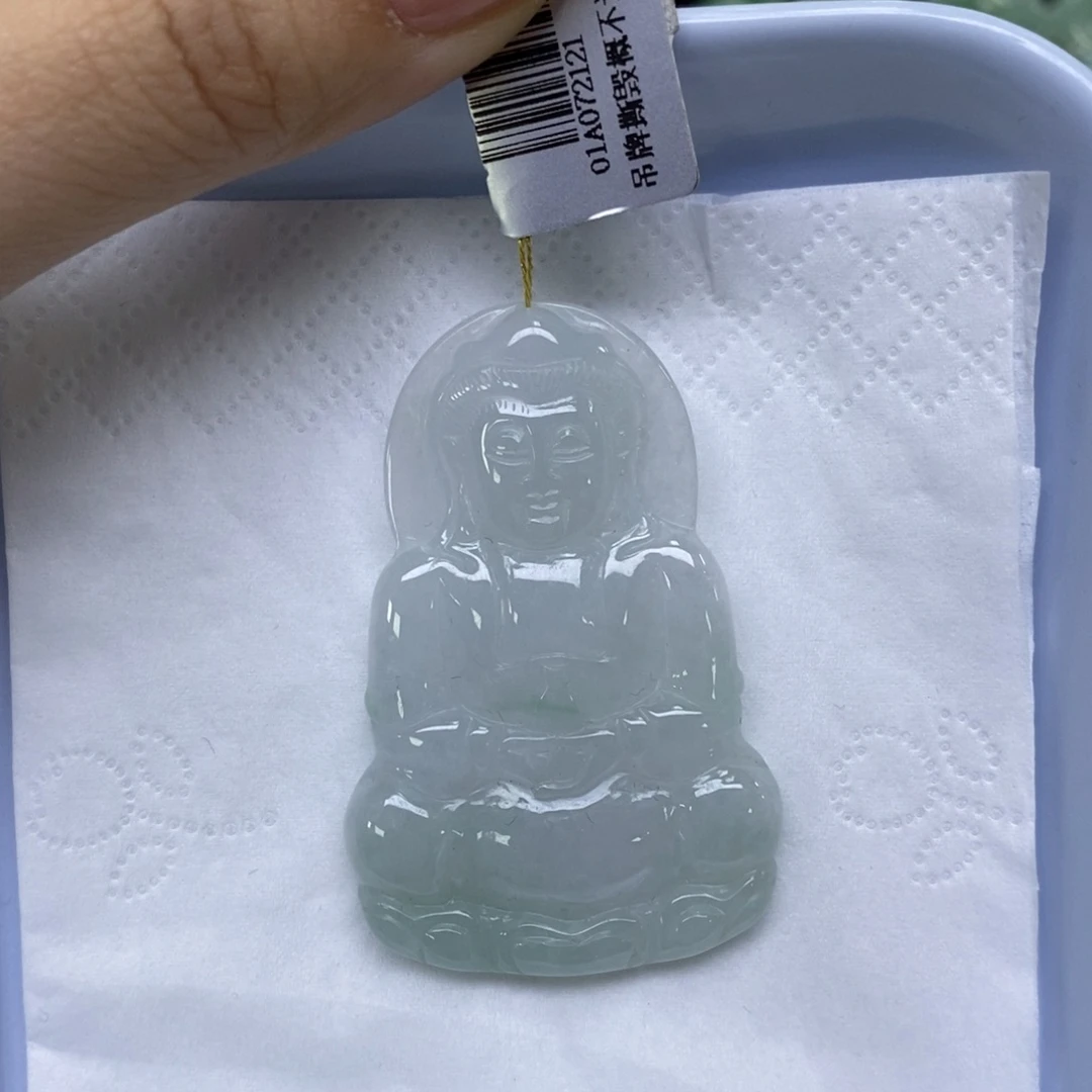 颈饰未镶嵌翡翠观音