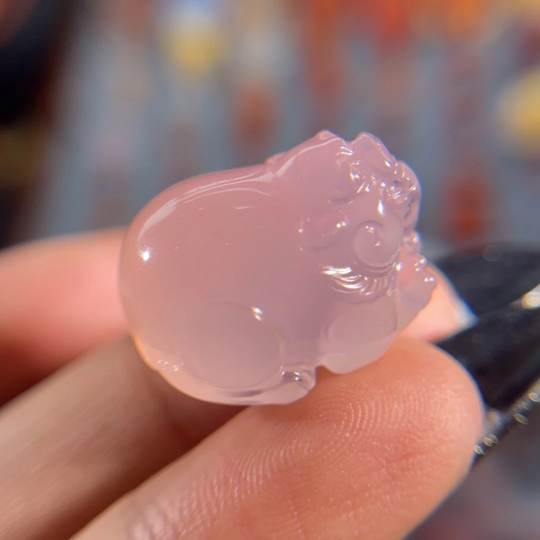 南红玛瑙中洞子貔貅未镶嵌