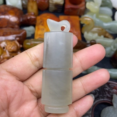 蛇纹石玉未镶嵌颈饰33