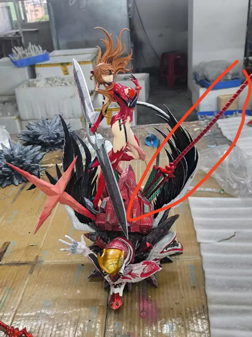 现货 JC模玩HF明日香 1/6 动漫头GK 雕像