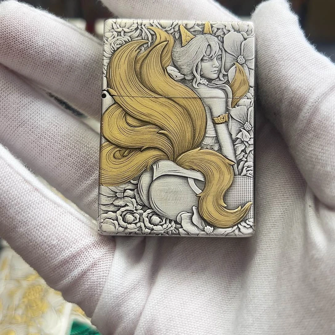 恒星ST9熏银鎏金黑丝九尾