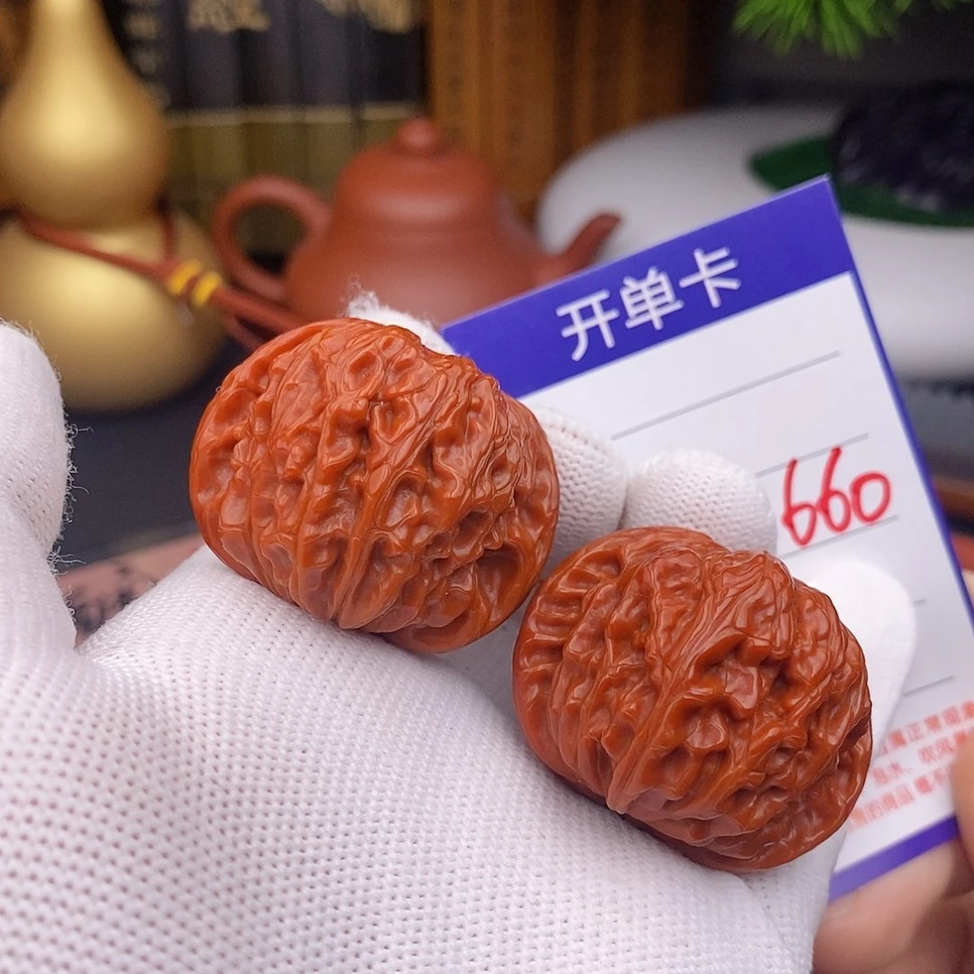 文玩核桃把件40磨盘660
