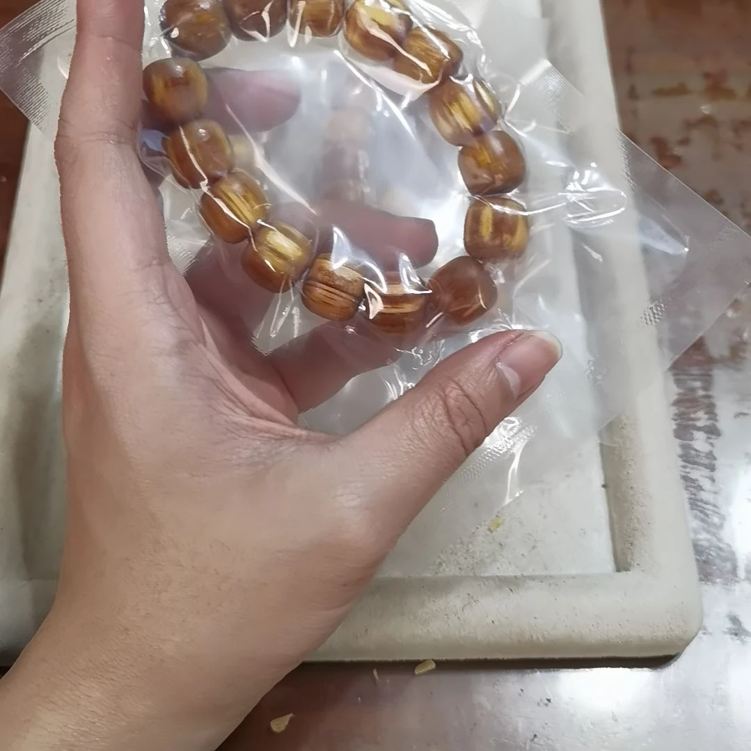 松木（琥珀木）手串/手链15mm桶珠