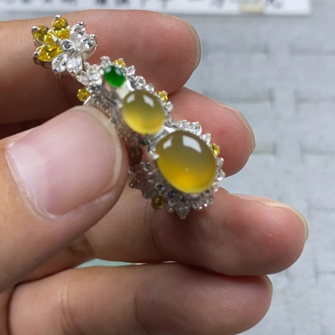 定制翡翠未镶嵌高冰玻大10小7mm