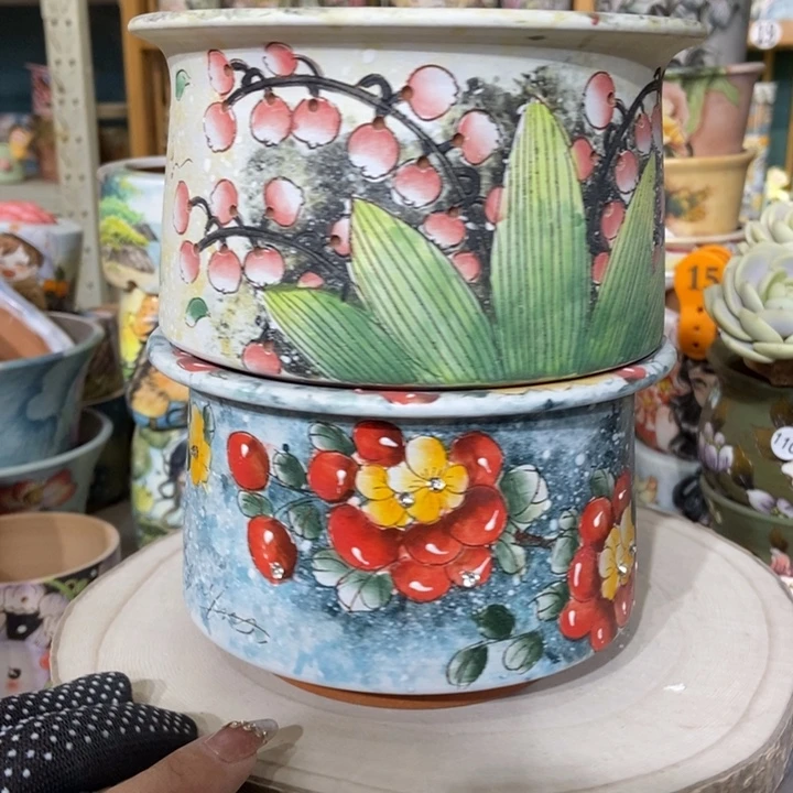 红陶景德镇艺术手绘作品