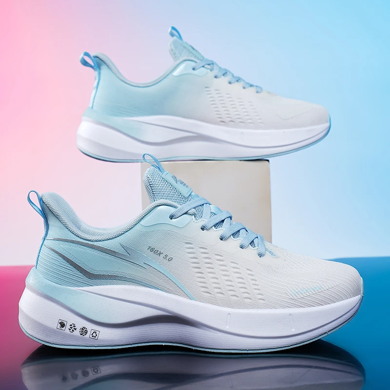 官方正品缓震跑鞋青少年马拉松男女网面软底弹力学生跑步减震运动