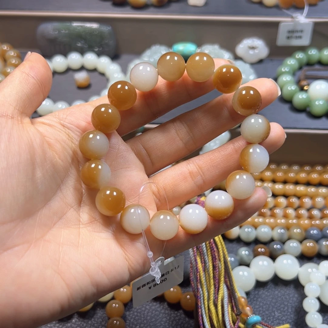 和田玉手链未镶嵌别*懒