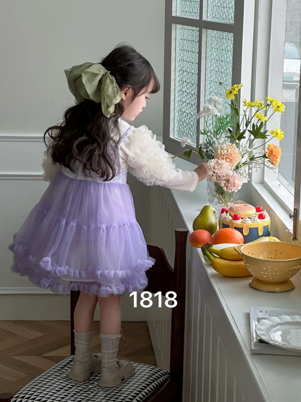 F1818连衣裙两件套（紫色）