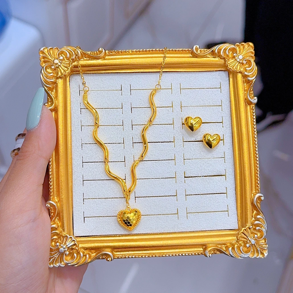 钛钢项链 新款古法套装112