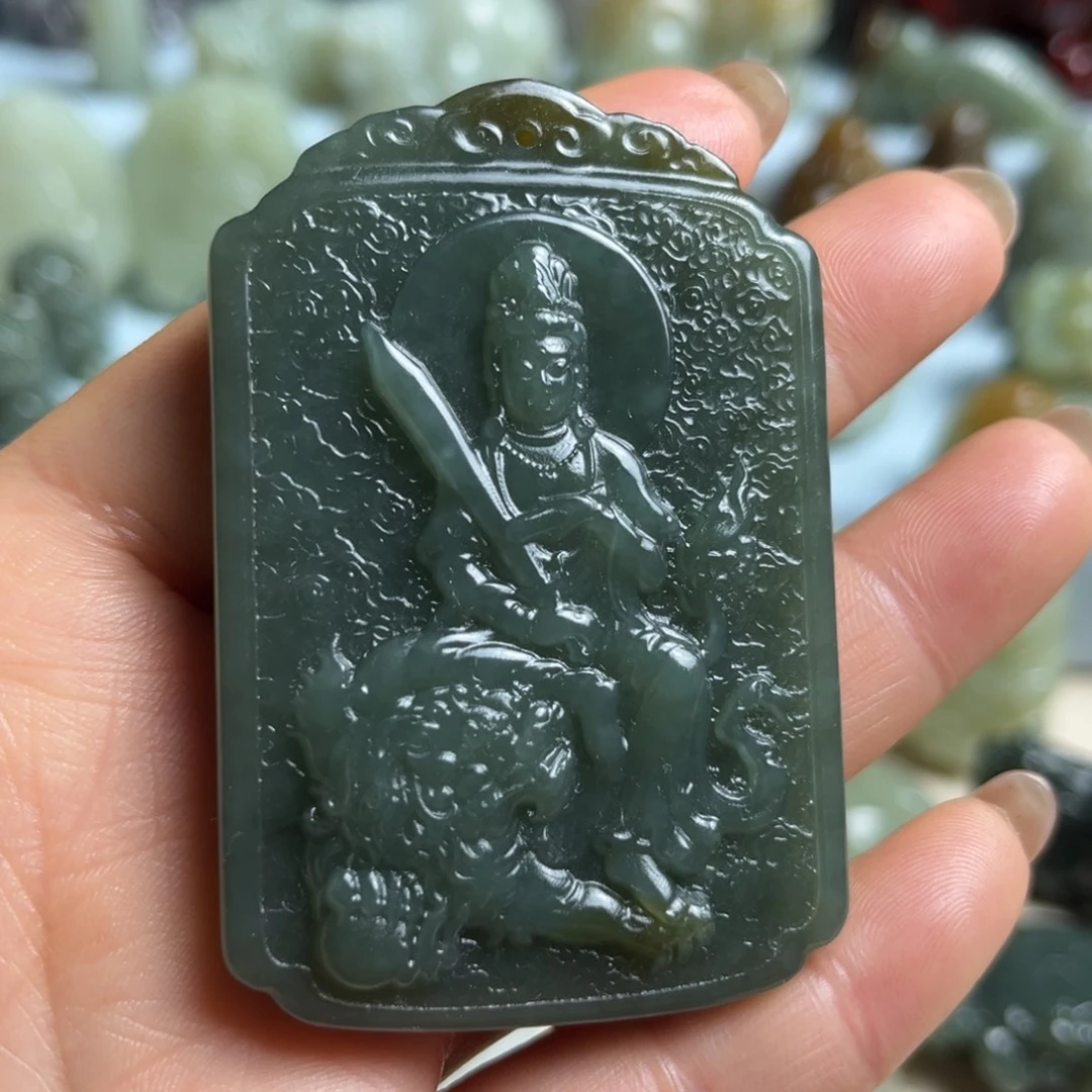 和田玉未镶嵌挂件