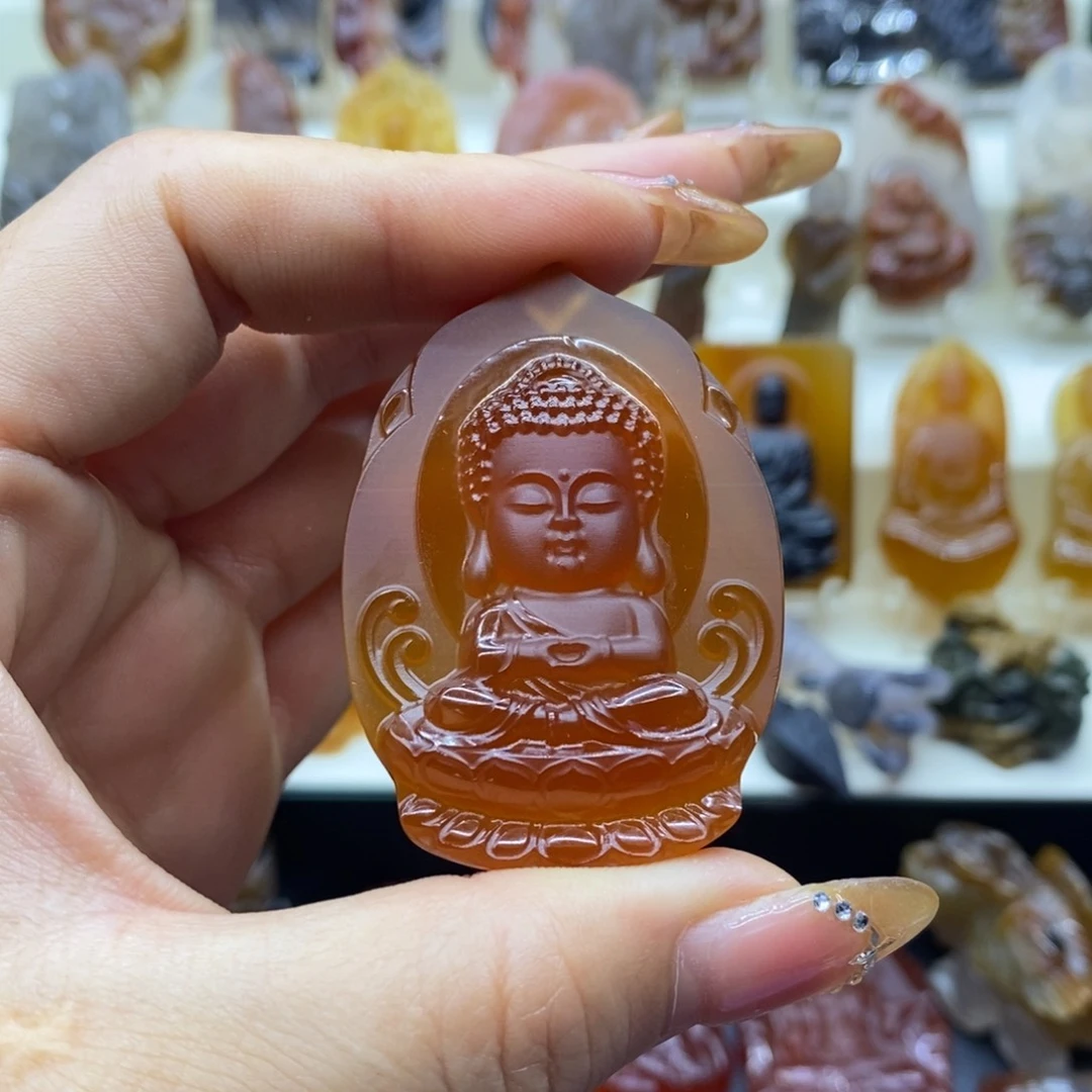 玛瑙/玉髓吊坠(赠链)未镶嵌小****吊坠