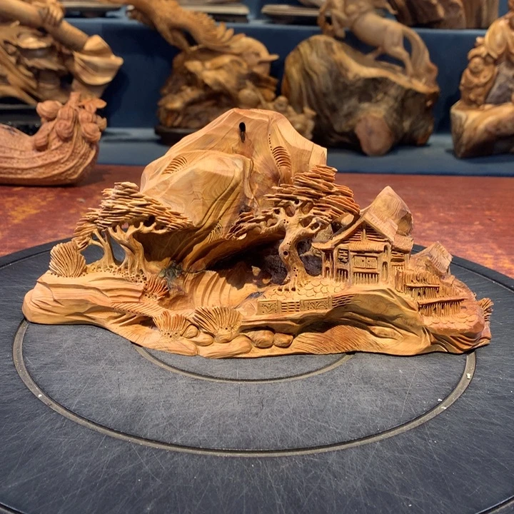 柏木（崖柏）根雕摆件