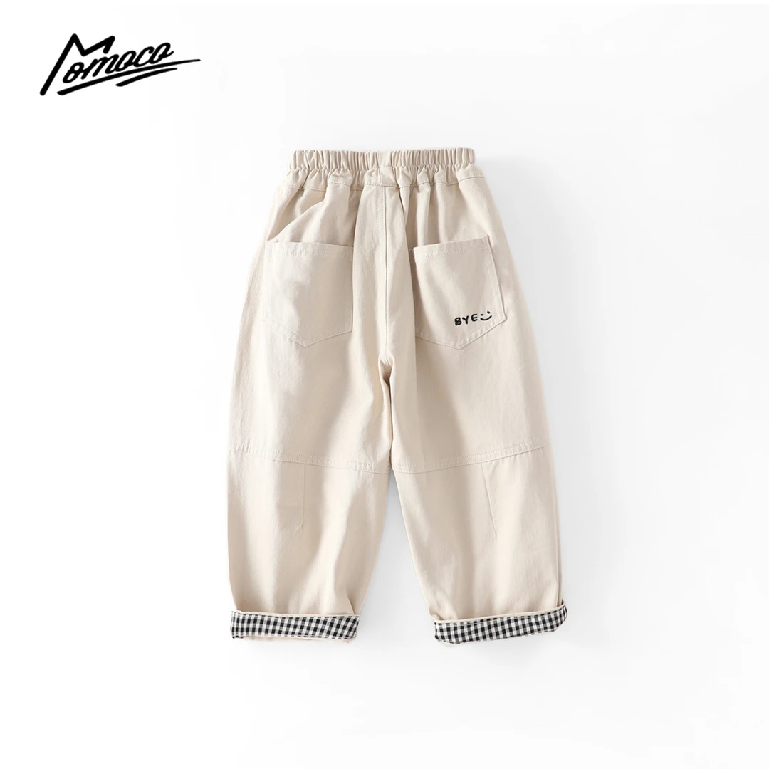 MOMOCO春秋季新款男童纯色百搭潮流休闲裤77330354002