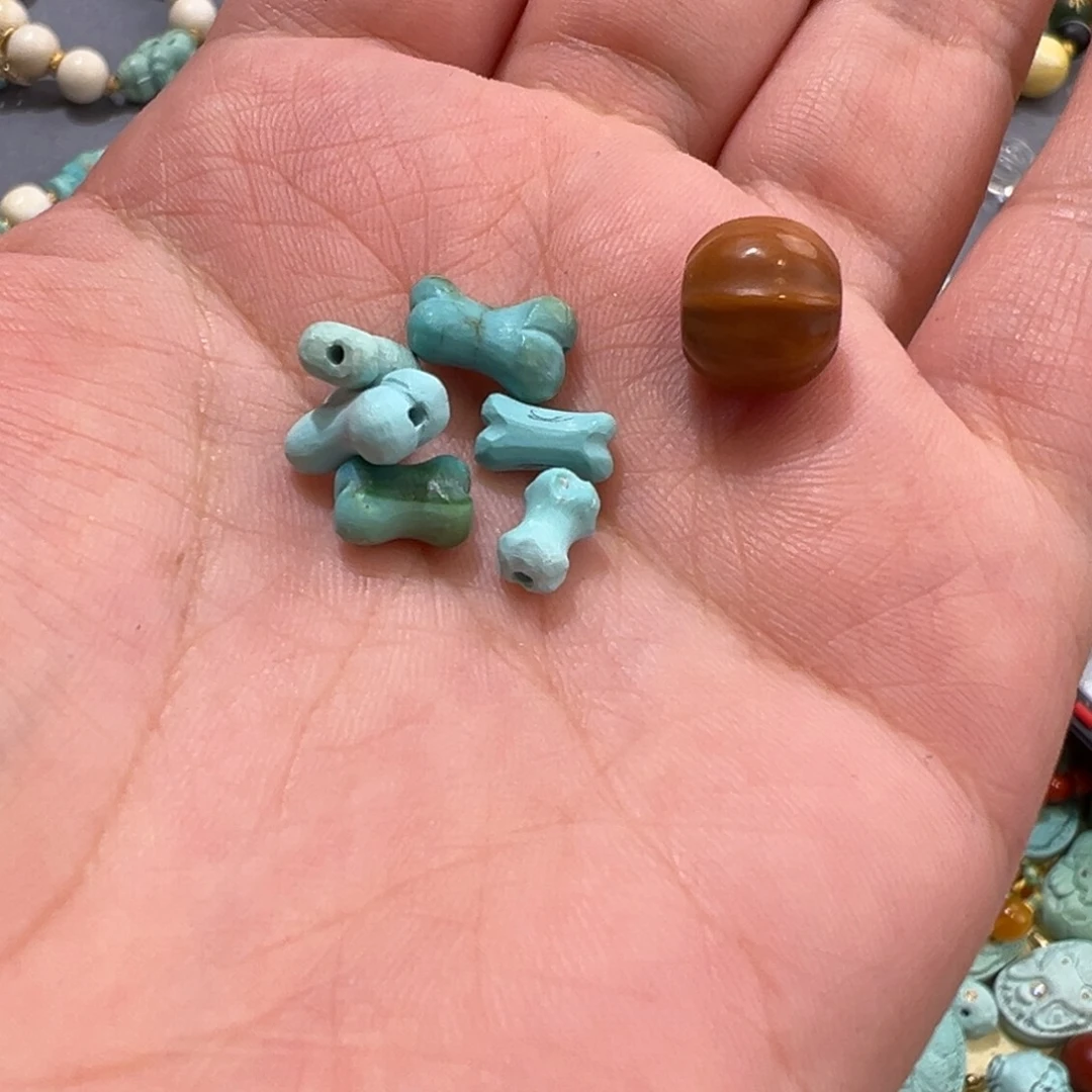 小***鱼猴头核桃吊坠配件