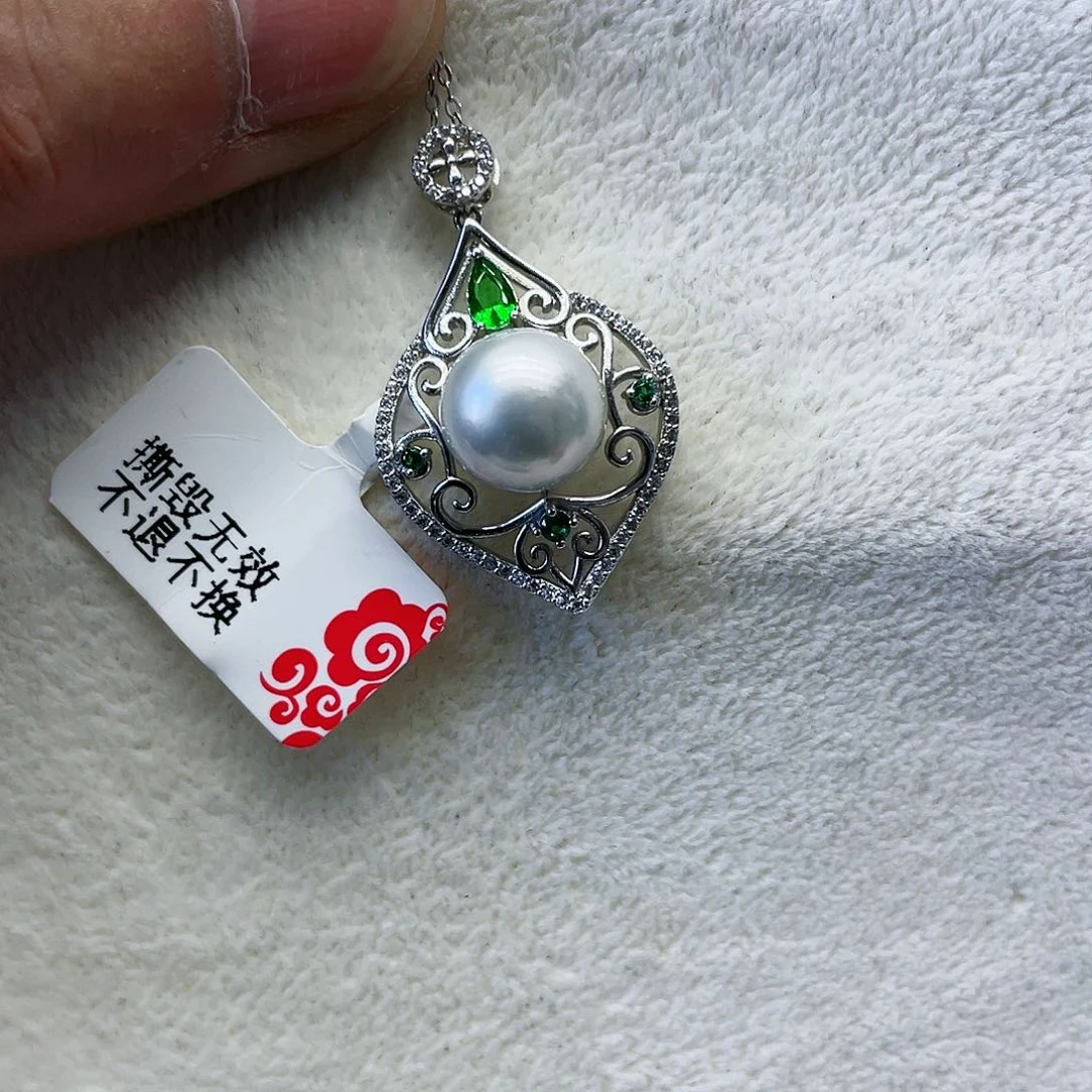 海水珍珠颈饰银S925镶嵌