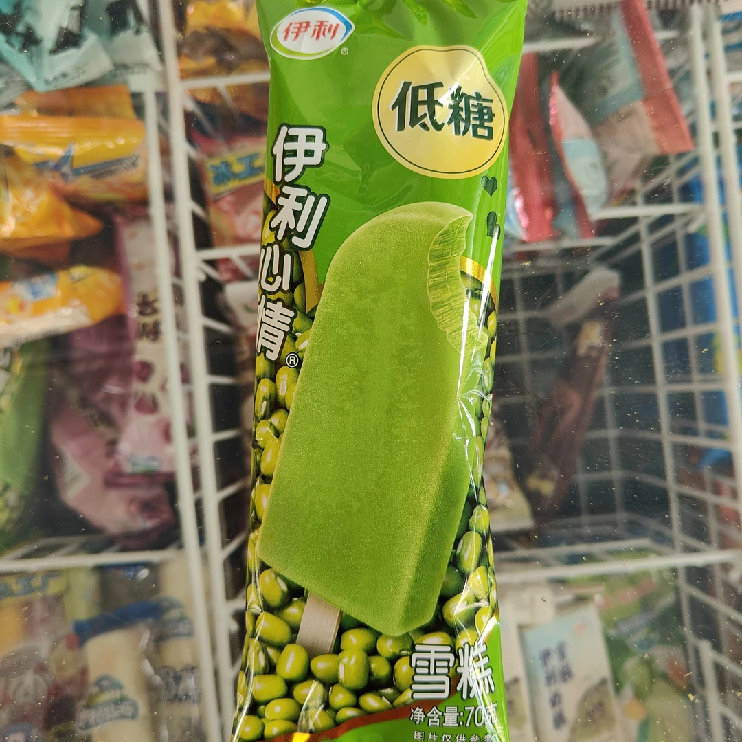 伊利绿色心情绿豆口味雪糕70g低糖