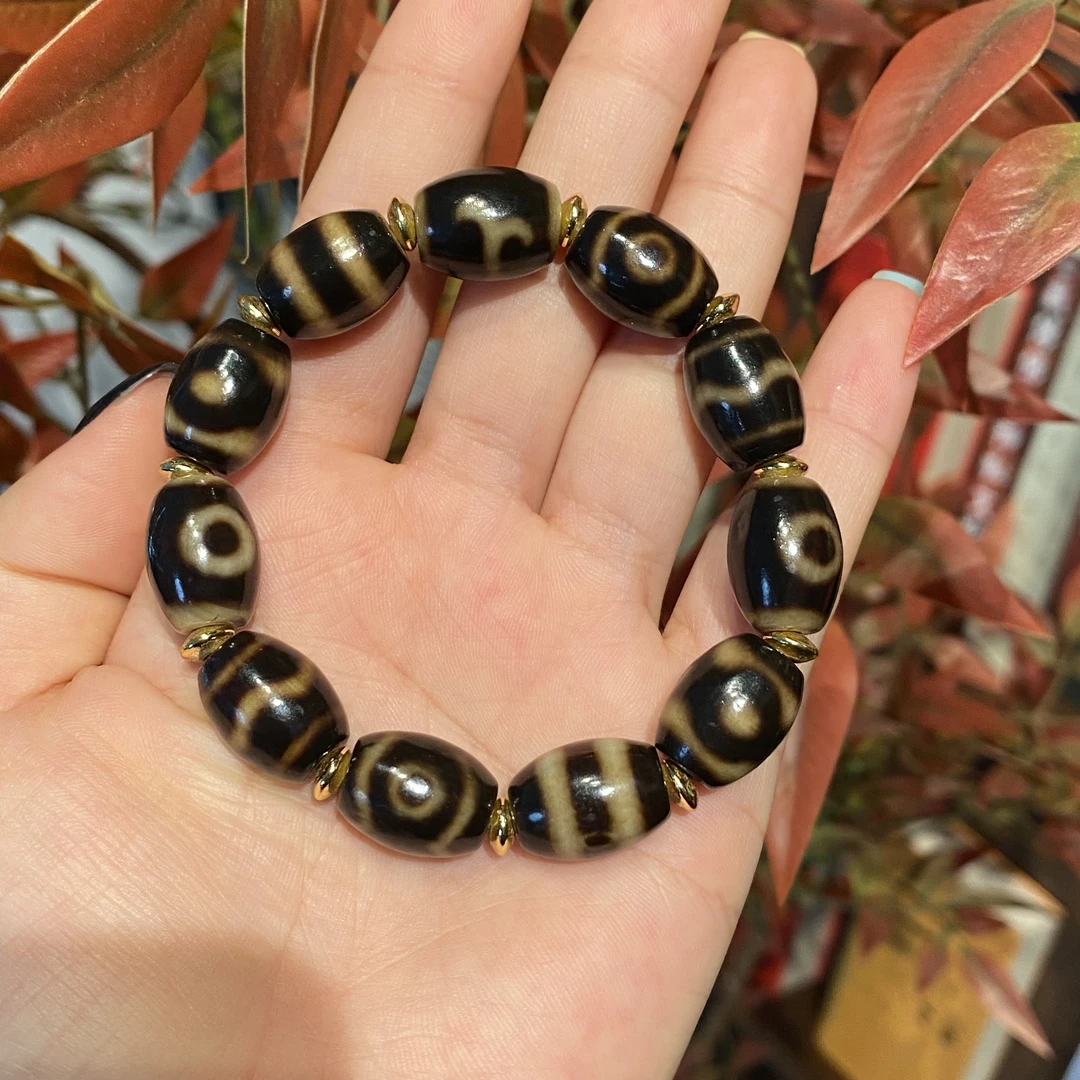 扶摇臻选|黑金双线多宝手串