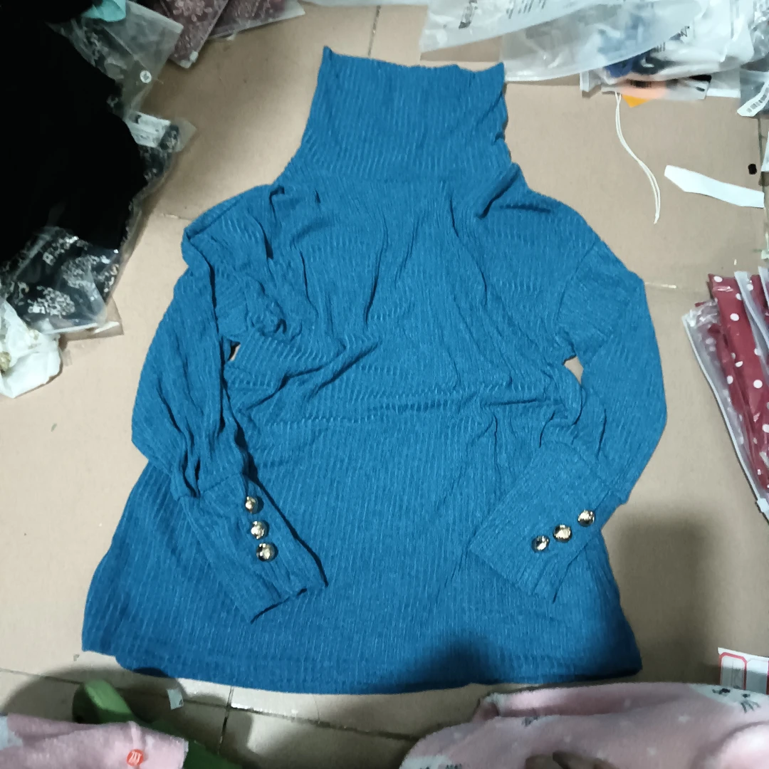 9268蓝色外贸没吊牌打底衫