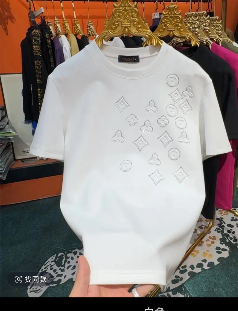 2025新款轻奢短袖时尚休闲t恤