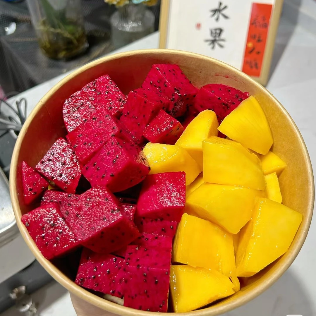 红心火龙果+水仙芒：500克
