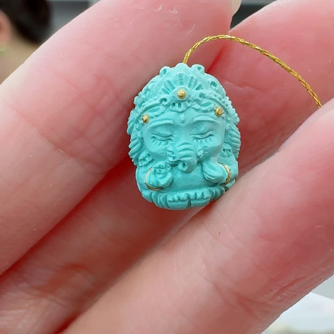 未镶嵌绿松石珠宝奇石