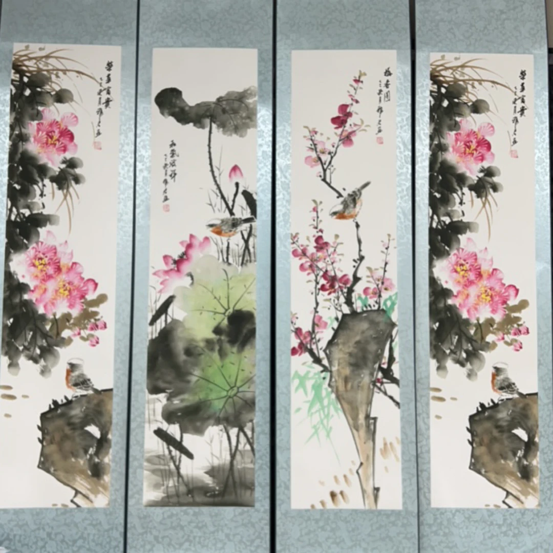 吴雅君 《荷塘月色》170*40 画作