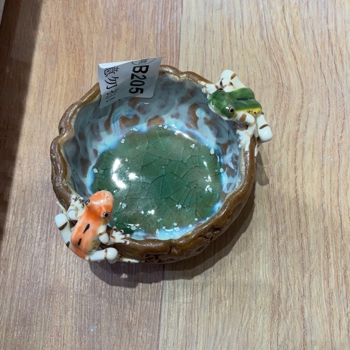 手工制作陶瓷茶具茶杯青蛙