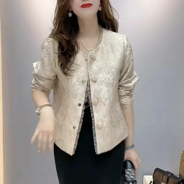 妈妈装春秋新款长袖时尚气质开衫外套气质衫