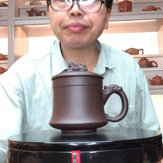 茶杯紫泥微瑕卧虎藏龙容量480