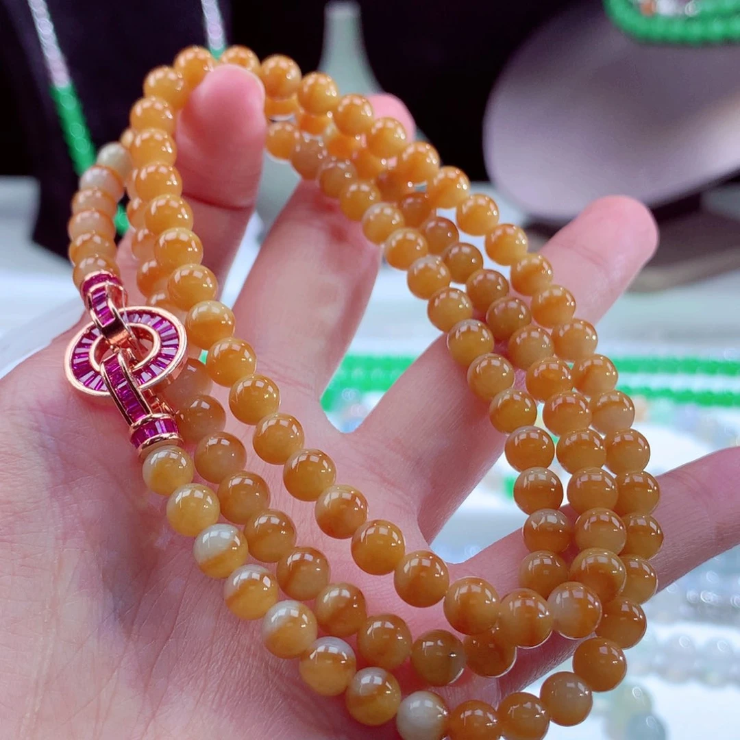 翡翠手链未镶嵌卡6mm