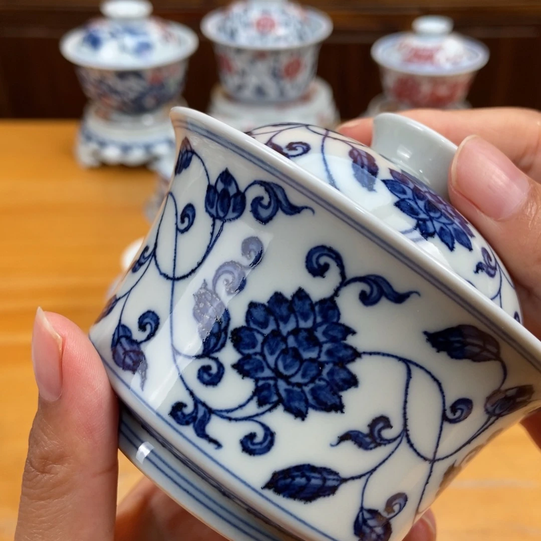 手绘现代茶具非古董