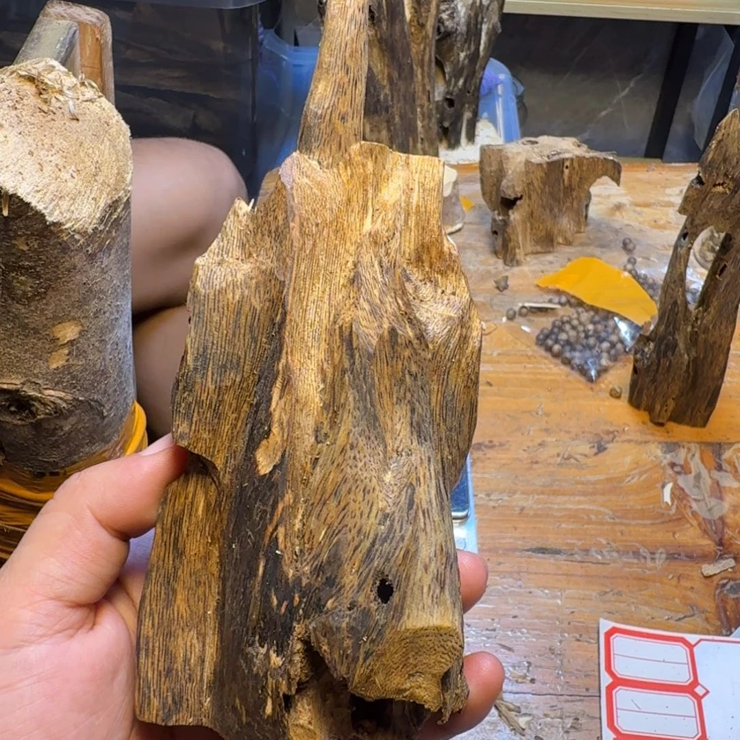 沉香块料沉香块料乌身圆叶79克