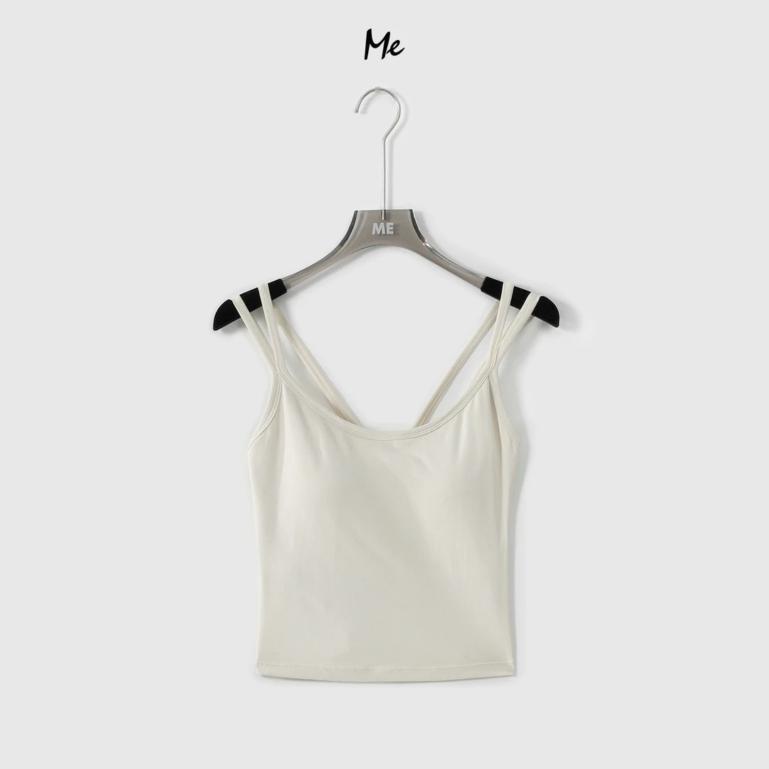 ME【双肩带（秋冬款）】绵羊毛天丝混纺显瘦设计感修身美背MEQA1021