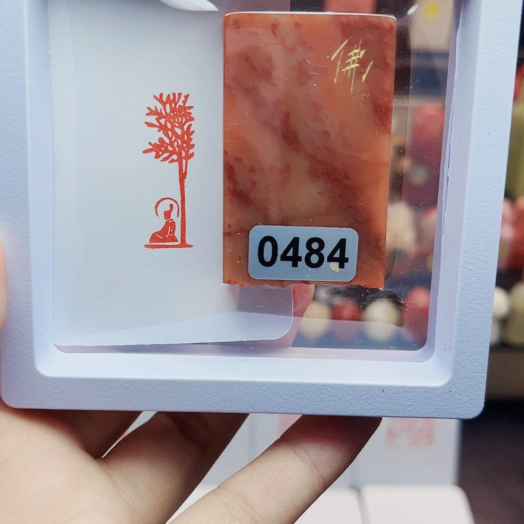 寿山石印石1×3佛造像 手工篆刻