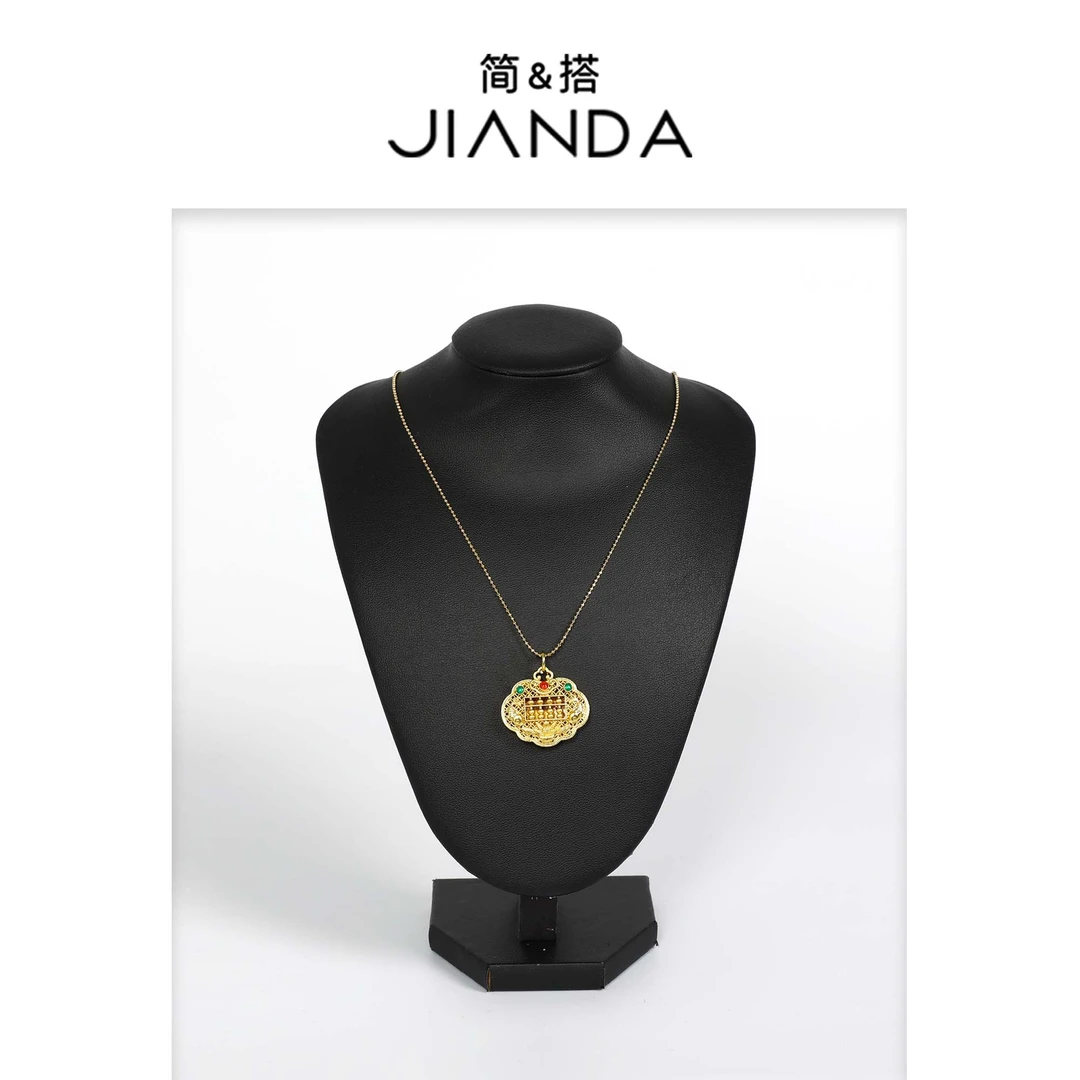 合金项链 【千屿Sheila粉丝专享】“如意锁”项链244-XL/1218-3017