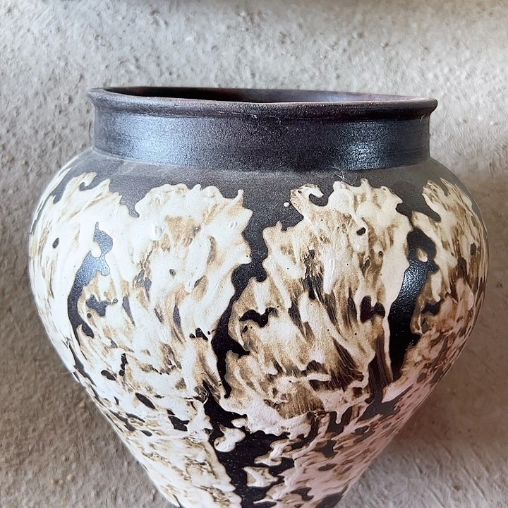 紫砂花盆高24口18