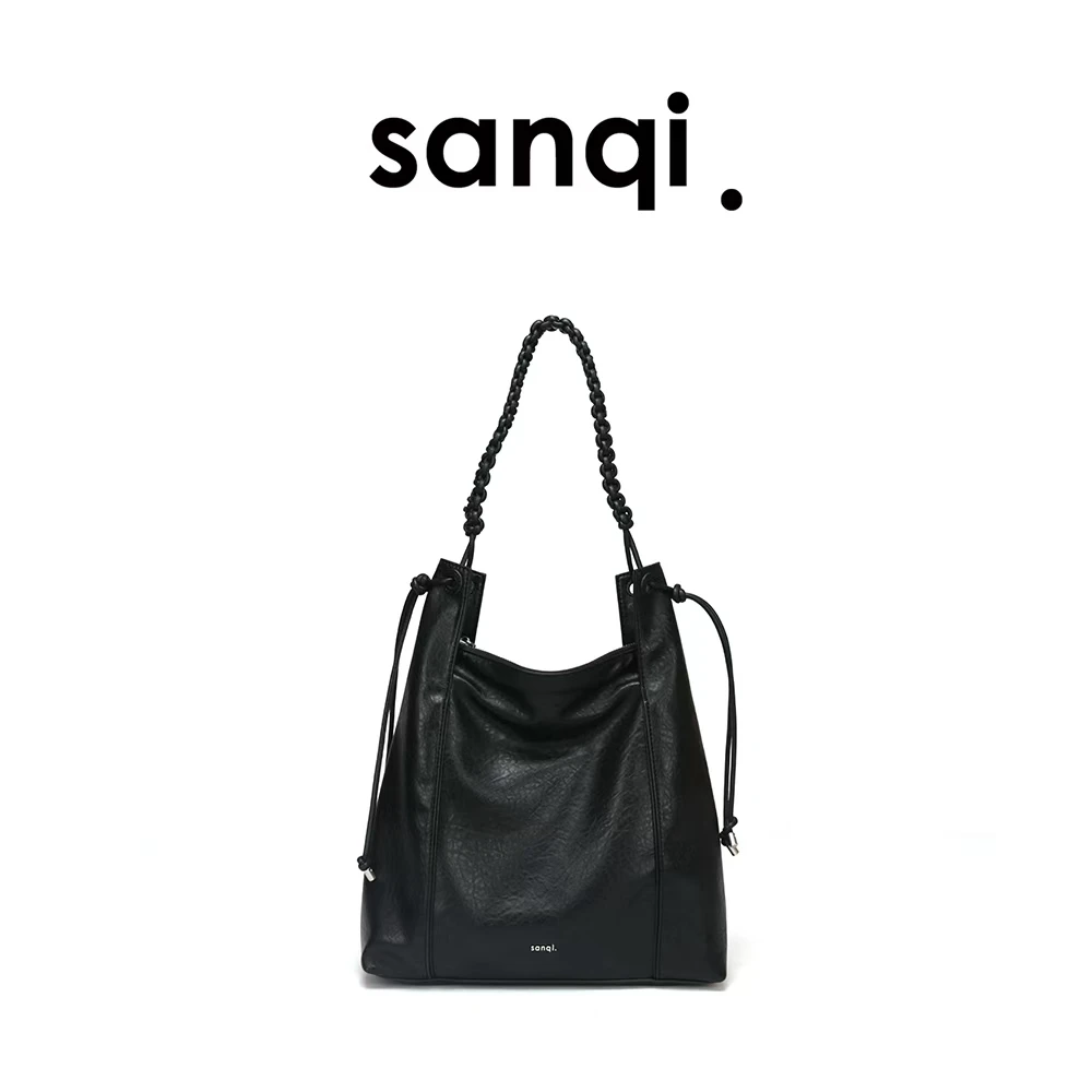 【花篮托特2690】sanqimtime小叁七2690#通勤托特包腋下包编织大包