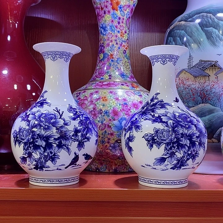 瓷片景德镇薄胎青花瓷器