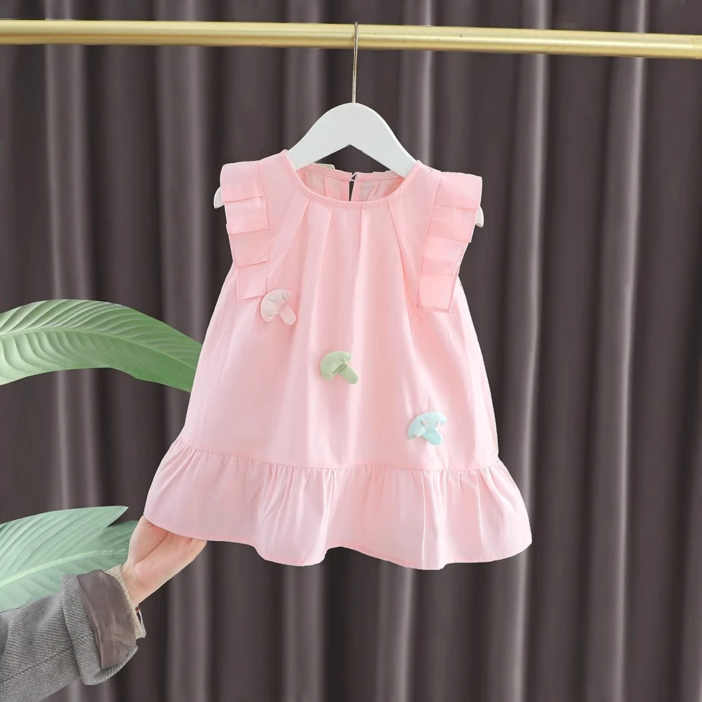 女童连衣裙夏季洋气儿童装无袖背心裙婴儿公主裙夏装女宝宝小裙子